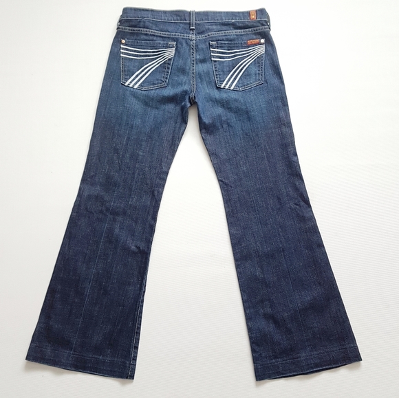 7FAM Dojo Denim Medium Dark Wash 29 - Picture 2 of 8